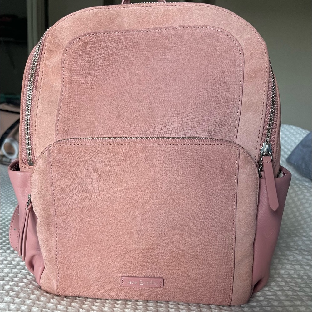 Vera Bradley Small Pink Leather Backpack
